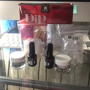 Red carpet dip powder items